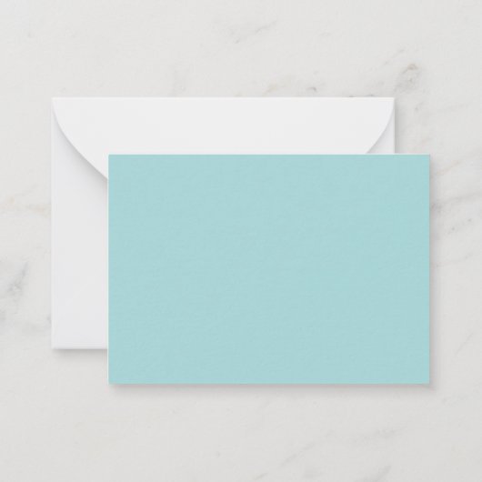 Bデークラシックカード用誕生日ブルーアドバイス ノートカード (裏面)