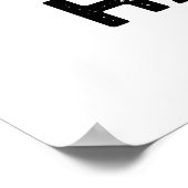 Bハッピーおもしろいアルファベットプン ポスター (角)