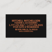 Bバラーブラック 名刺 (裏面)