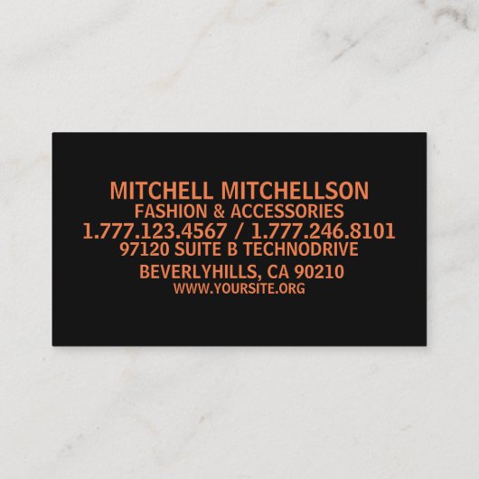 Bバラーブラック 名刺 (裏面)