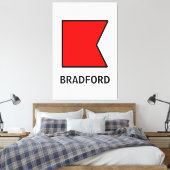 Bファミリ名フラ航海のグ キャンバスプリント (インサイチュ (寝室))