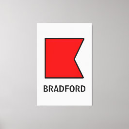 Bファミリ名フラ航海のグ キャンバスプリント