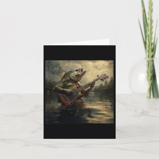 Bフィッ風変わりシュ遊のBギターの呪わおもしろいれたミーム カード (正面)