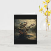 Bフィッ風変わりシュ遊のBギターの呪わおもしろいれたミーム カード (黄色い花)