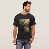 Bフィッ風変わりシュ遊のBギターの呪わおもしろいれたミーム Tシャツ (正面フル)