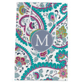 BペルシャボテペイズリーパターンモノグラムMギフトB ミディアムペーパーバッグ (裏面)