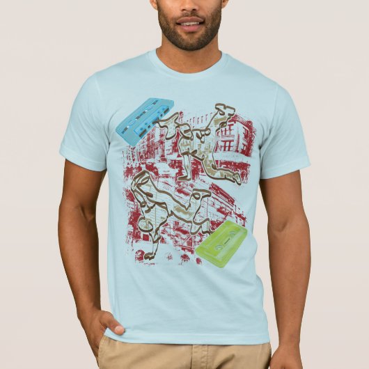 Bボーイ・カセット・バトル Tシャツ (正面)