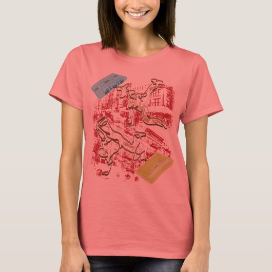 Bボーイ・カセット・バトル Tシャツ (正面)