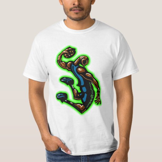 BボールのSLAMの青のTシャツ Tシャツ (正面)