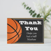 Bボール選手のためのバスケットボールサンキューカード サンキューカード (スタンド正面)