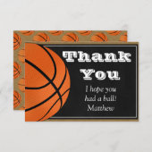 Bボール選手のためのバスケットボールサンキューカード サンキューカード (正面/裏面)