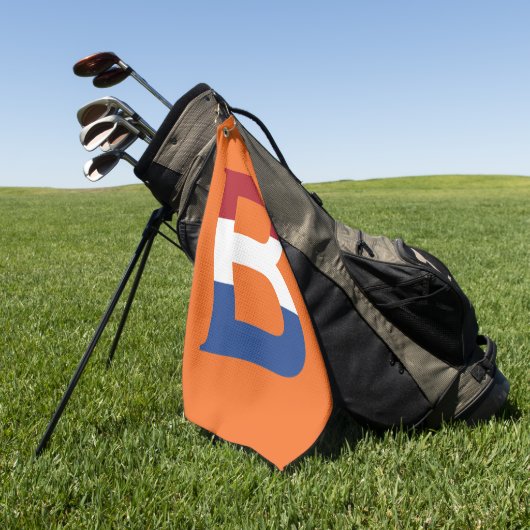 BモノグラムがNLDフラグ上に重ねて表示またはgtcnt ゴルフタオル (グリーン)