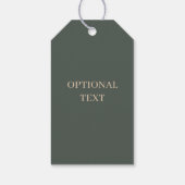 Bモノグラムパーソナライズされたフローラ ギフトタグ (裏面)