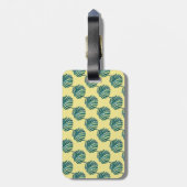 Bモノグラムパームプリントターコイズラゲージタグ ラゲッジタグ (裏面縦)