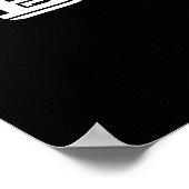 Bモノグラムマーキーパーソナライズされた球 ポスター (角)