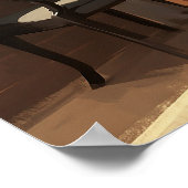 Bユニーク.スーツを着たシブ絵画ラ ポスター (角)