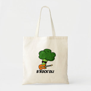 Bロックオーリおもしろいロッカーブロッコリープン トートバッグ