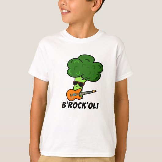 Bロックオーリおもしろいロッカーブロッコリープン Tシャツ (正面)