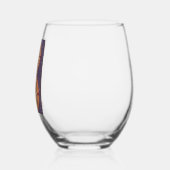 Bワイングラスを照らす ステムなしワイングラス (左)