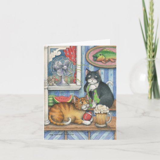 B及びT #18の父の日のノート カード (正面)