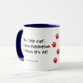 B及びT #19の愛国心が強いマグ マグカップ (正面左)