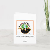 B及びT #22ハロウィンのノート カード (裏面)