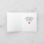 B及びT #51の友好的なこんにちはのノート カード (内部)