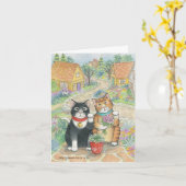 B及びT #51の友好的なこんにちはのノート カード (黄色い花)