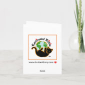 B及びT #57のパラシュートの誕生日のノート カード (裏面)