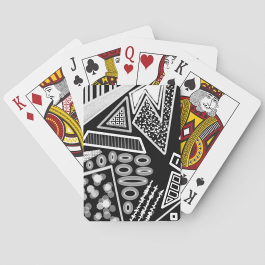 B及びW滑走路ファッションパターン トランプ (裏面)