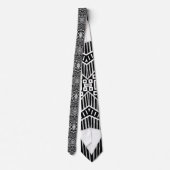 B及びW滑走路ファッションパターン ネクタイ (裏面)