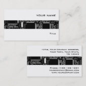 B及びW 2のストライプな名刺の白巡回して下さい 名刺 (正面/裏面)