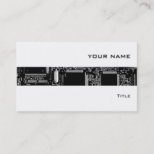 B及びW 2のストライプな名刺の白巡回して下さい 名刺 (正面)