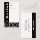 B及びW 2'をそれ技術者」の名刺巡回して下さい 名刺 (正面/裏面)