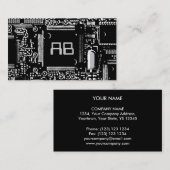 B及びW 2'をモノグラムの名刺のテンプレート巡回して下さい 名刺 (正面/裏面)