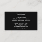 B及びW 2'をモノグラムの名刺のテンプレート巡回して下さい 名刺 (裏面)