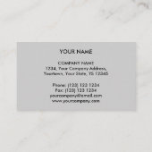 B及びW 2'をモノグラムの名刺の灰色巡回して下さい 名刺 (裏面)