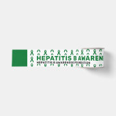 B型肝炎啓発パターンリボン グログランリボン (正面)