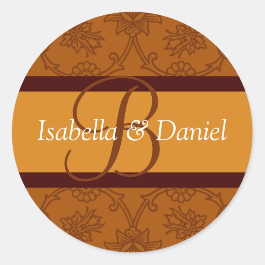 B封筒用シール ラウンドシール (正面)