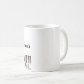 "B平らな"音楽しゃれのマグ コーヒーマグカップ (正面右)