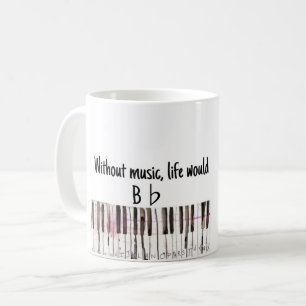 "B平らな"音楽しゃれのマグ コーヒーマグカップ