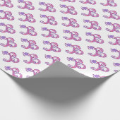 B文字モノグラムパーソナライズされたラッピング紙 ラッピングペーパー (角)