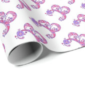 B文字モノグラムパーソナライズされたラッピング紙 ラッピングペーパー (ロールコーナー)