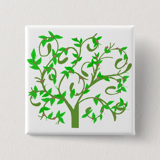 B木ボタン 缶バッジ (正面)