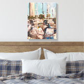 B波止場、ベイに入絵画れTherese Kramer キャンバスプリント (インサイチュ (寝室))