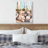 B波止場、ベイに入絵画れTherese Kramer キャンバスプリント (インサイチュ (寝室))