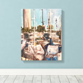 B波止場、Put in Bay キャンバスプリント (インサイチュ (ウッドフロア))