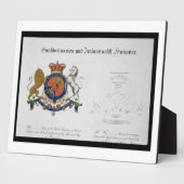 B王国の統一された王の素晴らし紋章 フォトプラーク (側面)