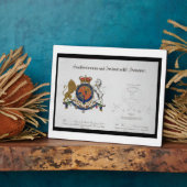 B王国の統一された王の素晴らし紋章 フォトプラーク (側面)