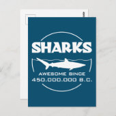 B素晴らし.C.450.000.000以降のサメ ポストカード (正面/裏面)